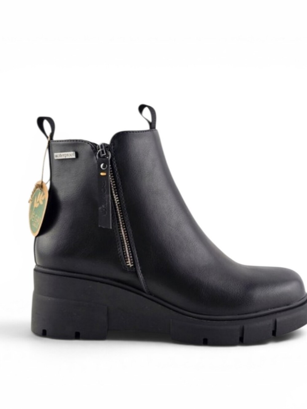 NWT Romika Women's Wilma 03 Waterproof Double Zip Black Ankle Boots 41 - Picture 2 of 16